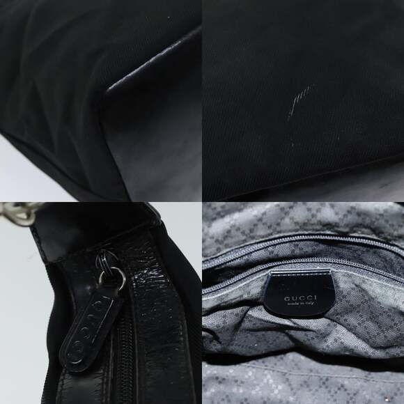 GUCCI Bamboo Shoulder Bag Canvas Black 000 1998 000 1998 - Picture 11 of 12